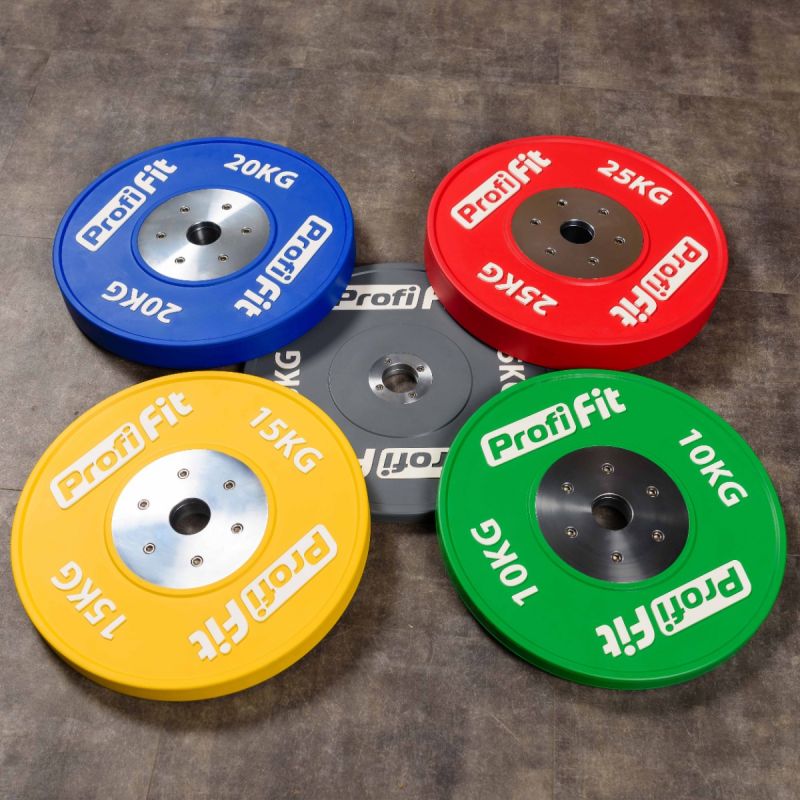 Диск профессиональный обрезиненный HARD цветной D51 мм PROFI-FIT 10 кг