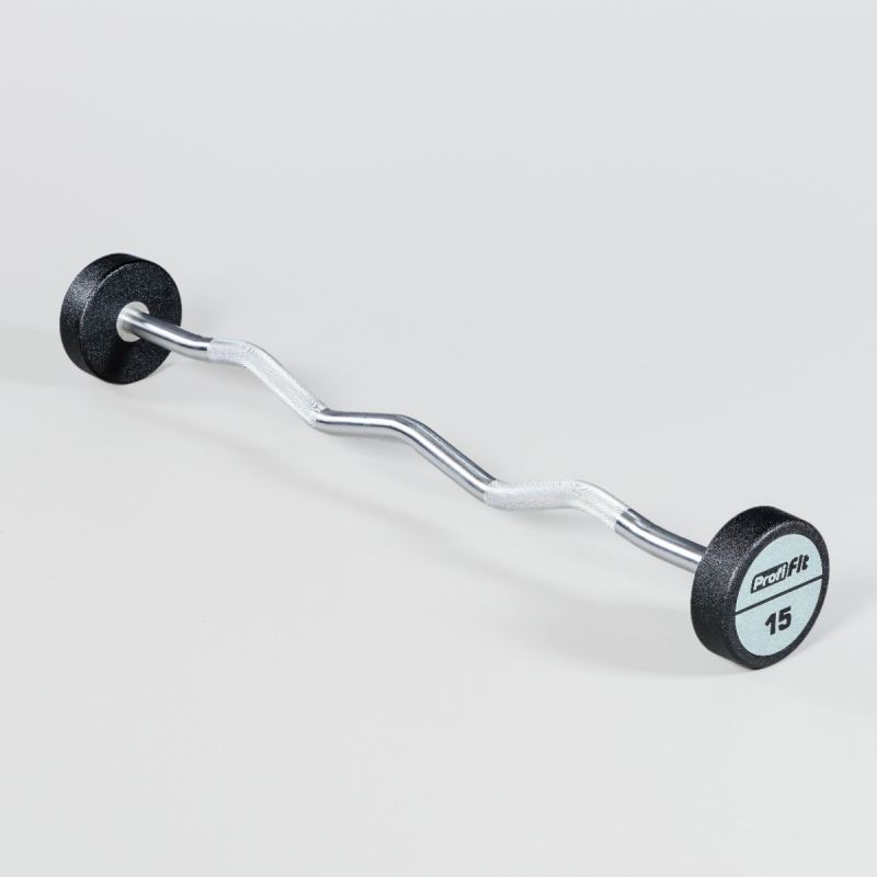 Набор изогнутых полиуретановых штанг LEVEL (шаг 5 кг, 5 шт) PROFI-FIT 10-30 кг
