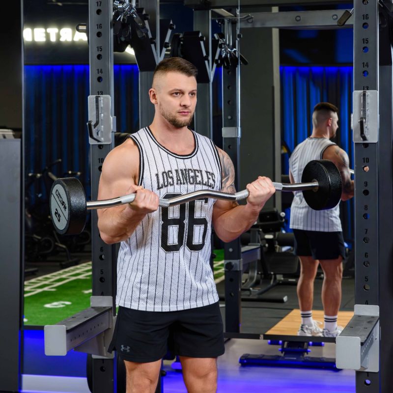 Набор изогнутых полиуретановых штанг LEVEL (шаг 5 кг, 5 шт) PROFI-FIT 10-30 кг