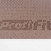Коврик для йоги и фитнеса БАЗА (кофейный-бежевый) 5 мм PROFI-FIT