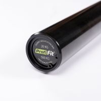 Гриф для штанги олимпийский 2200 мм (черный, до 500 кг, замки-пружины) D50 мм PROFI-FIT