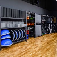 Гантель в виниловой оболочке, шестигранник PROFI-FIT 4 кг, красная