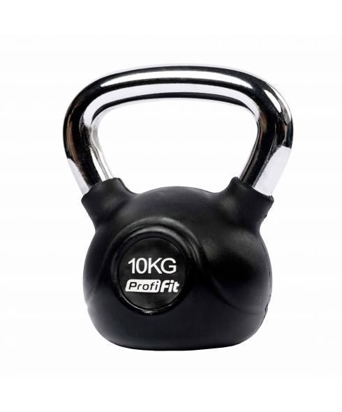 Гиря обрезиненная с хромированной ручкой PROFI-FIT 10 кг