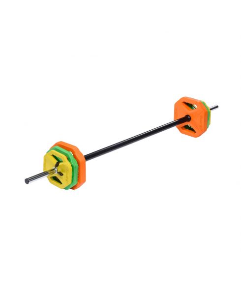 Штанга для аэробики и комплект дисков Прогресс (1,25-2,5-5 кг) PROFI-FIT