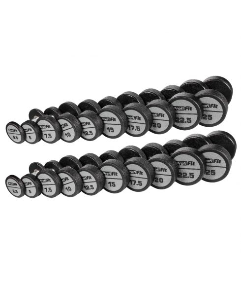 Гантельный ряд полиуретановый LEVEL PROFI-FIT