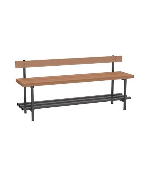 Скамья для раздевалок со спинкой 2 м ZAVODSPORTA