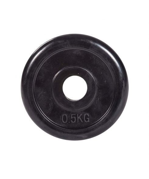 Диск обрезиненный классический, черный D26 мм PROFI-FIT  0,5 кг