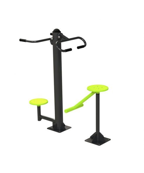 S-1013 Уличный тренажер Твистер стоя - Твистер сидя ZAVODSPORTA