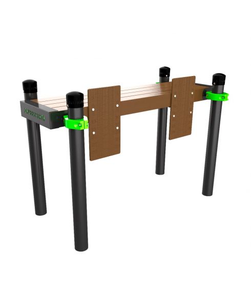 W232 GTO Скамья гимнастическая горизонтальная для измерения гибкости ZAVODSPORTA