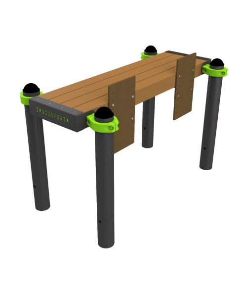 W332 GTO Скамья гимнастическая горизонтальная для измерения гибкости ZAVODSPORTA