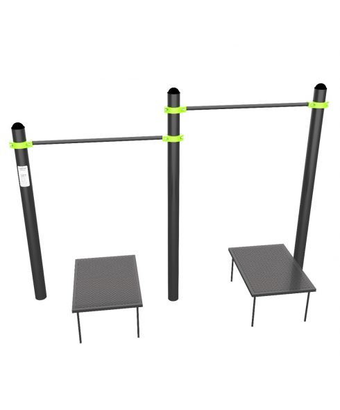 W333 GTO Перекладины разноуровневые для подтягивания из виса лежа на низкой перекладине ZAVODSPORTA