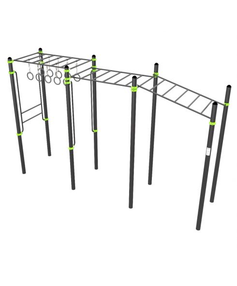 W358 GTO Рукоход с изменением высоты с подвижными кольцами (разноуровневый) ZAVODSPORTA